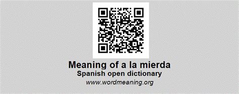 la mierda meaning.